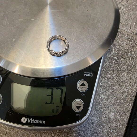 Vintage Sterling Silver Hearts 925 Band Ring Size 7 love - Picture 7 of 8